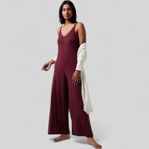Women's Burgundy Jumpsuit